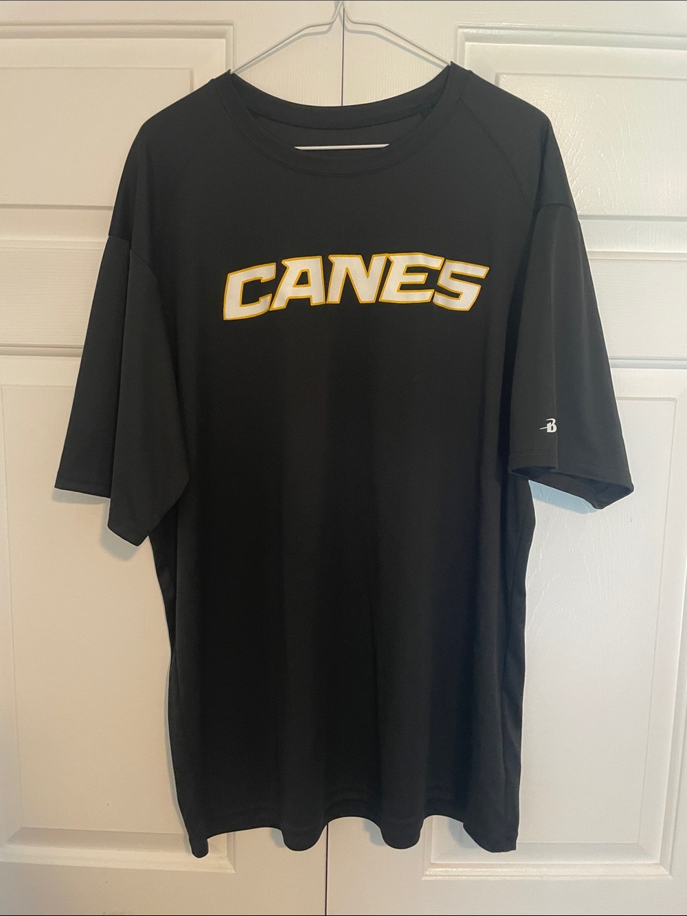 Canes Black Short-Sleeve Performance Tee